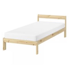 IKEA Twin Bed With Wooden Base 
