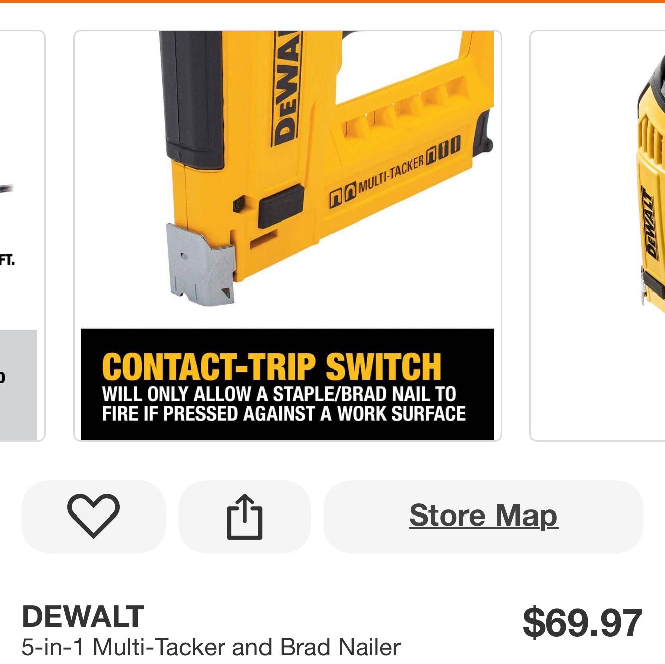 DEWALT 5-in-1 Multi-Tacker and Brad Nailer