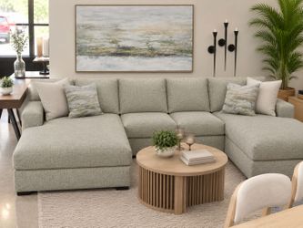 Comfortable custom-made sectional ** doble chaise**