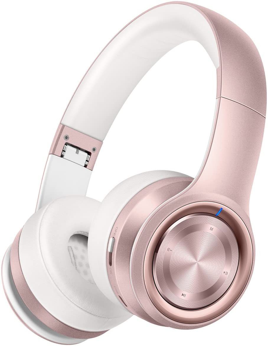 Picun P26 Bluetooth Headphones Over Ear 40H Playtime Hi-Fi Stereo Wireless Headphones