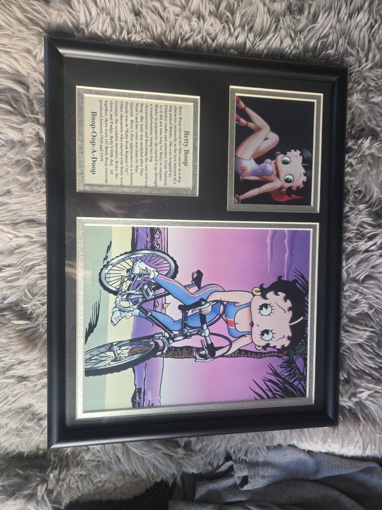 BETTY BOOP COLLAGE & BIO WITH NAPKIN HOLDER