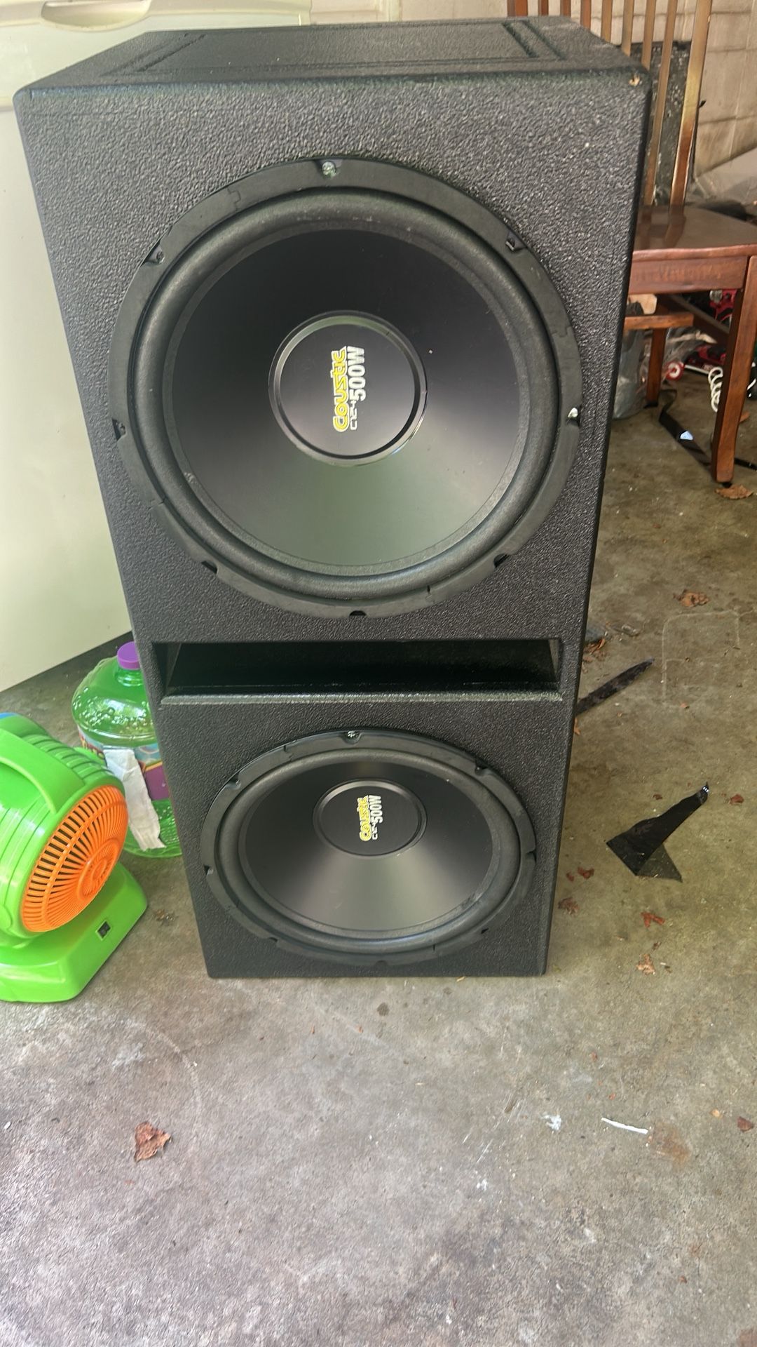 Q Bomb Box & 2 (12)s Coustic C124 500W