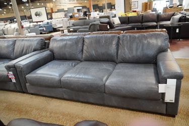 Leather Track Arm Sofa — Toscano