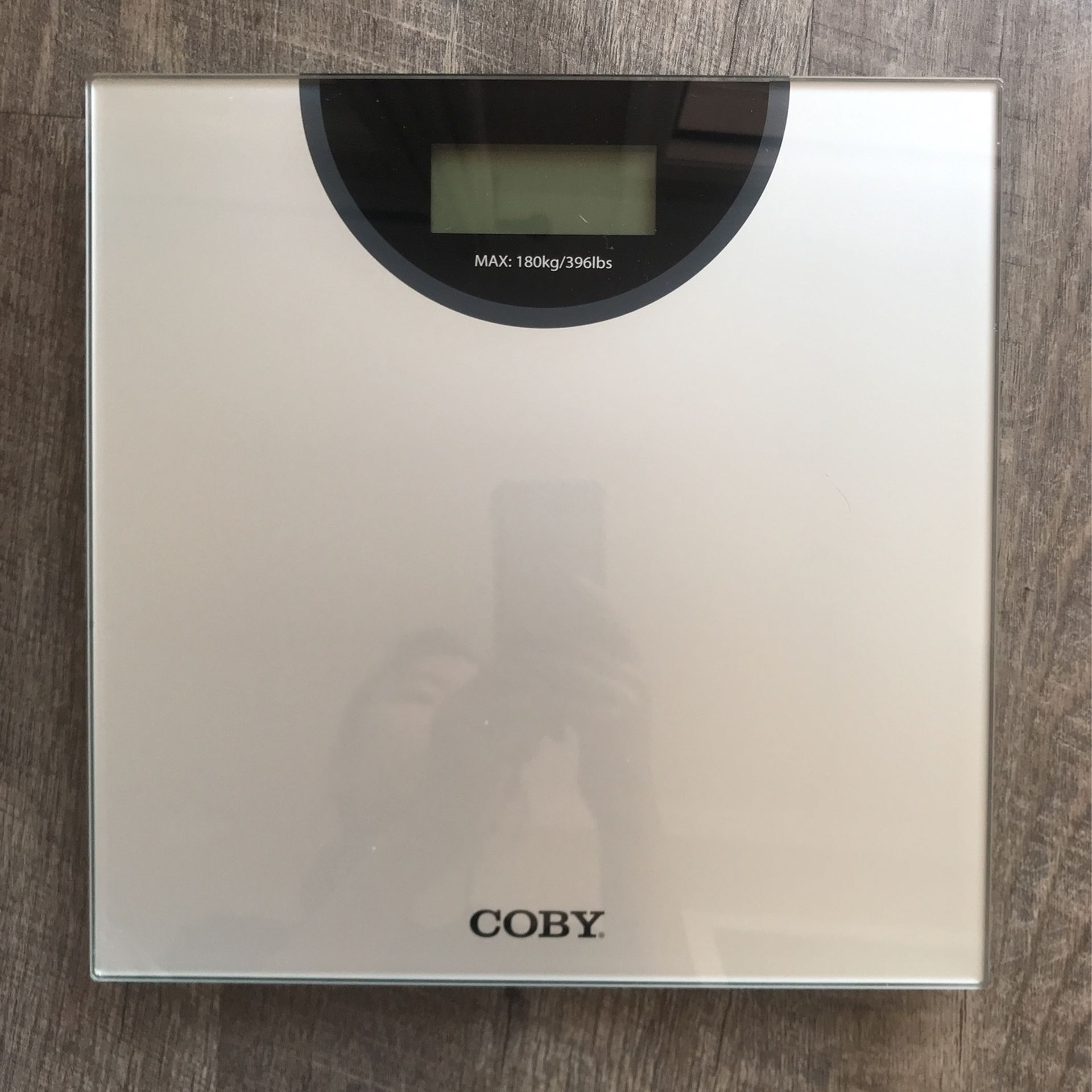 COBY Weight Comparison Digital Bathroom Scale Silver Digital