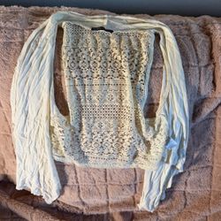 White Stylish Shawl-MUST GO BY 1/15/26