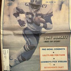 Dallas Cowboys Official Weekly Jan. 19, 1980