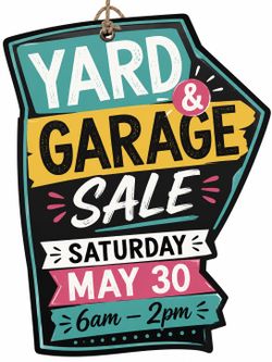 May 30th Yard Sale