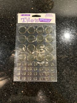 Sticko Mosaic Stickers Tile's Play" Clear Domed Epoxy Dots