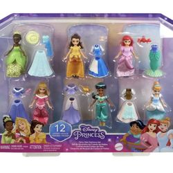 Disney Princess Fairy-Tale Dolls and Fashions Toy Set New with Box