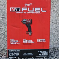 Milwaukee M18 FUEL Gen-2 18V Lithium-Ion Brushless Cordless Mid Torque 1/2 in. Impact Wrench w/Friction Ring (Tool-Only) Brand New 