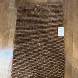 Brown Textured Bath Mat