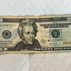 Twenty Dollar Bill 2013 With Star Note