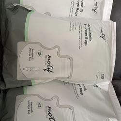 Breast milk storage bags