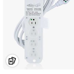 Leviton 5304M-1N7 Medical Grade Power Strip, 15-Amp, 125-volt, 4-Outlets, 7-Feet Cord Length