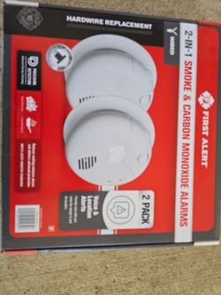 First Alert Precision Detection Wired Talking Smoke/CO Alarm,SMCO100V, 2-pack