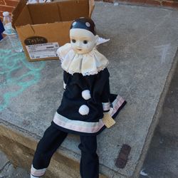 Antique Black And White Doll