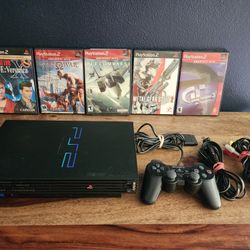 Playstation 2 Console & Games Bundle