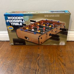 Table top wooden foosball