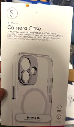 ShiftCam S.Mount Camera Case – iPhone 16, Clear, MagSafe (New)