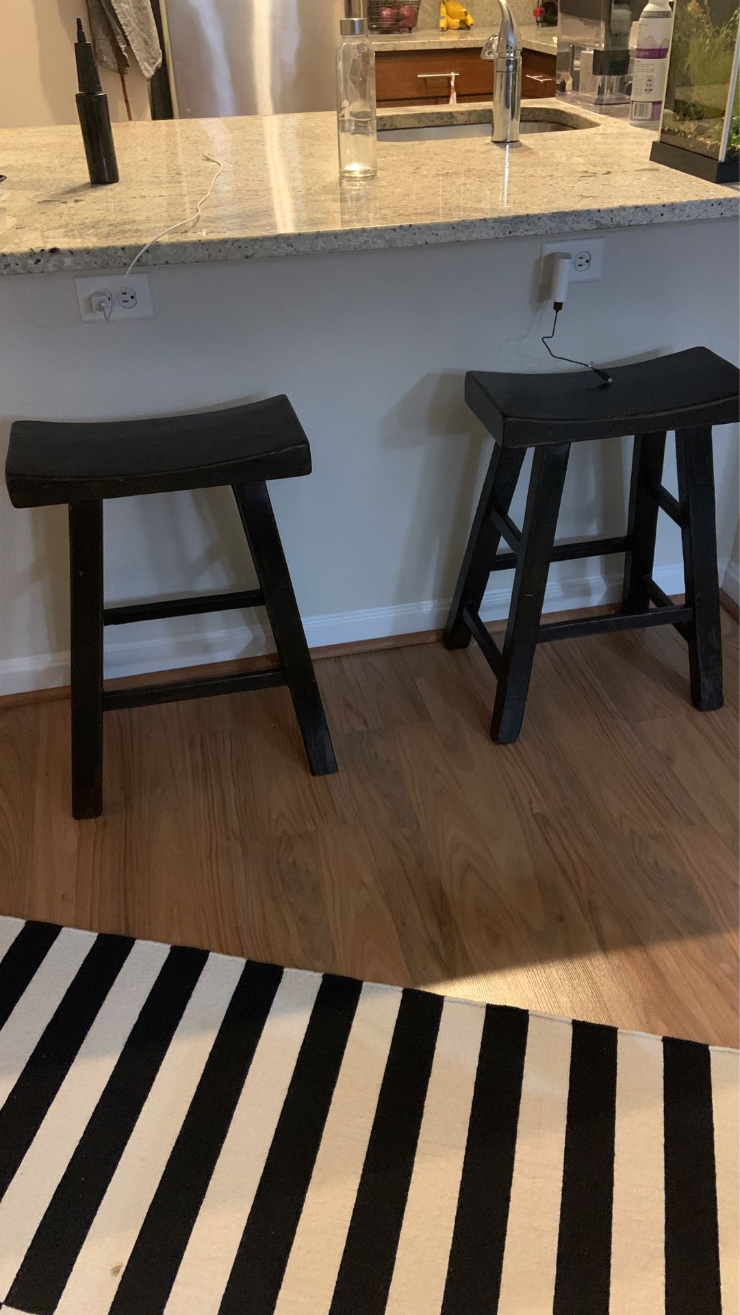 Distressed mandarin stools set of 2 - Arhaus