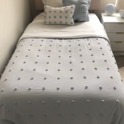 Cute Girls Comforter set baby blue Twin