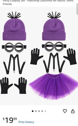 Purple Minion Costume set