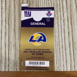 giant parking pass for today game