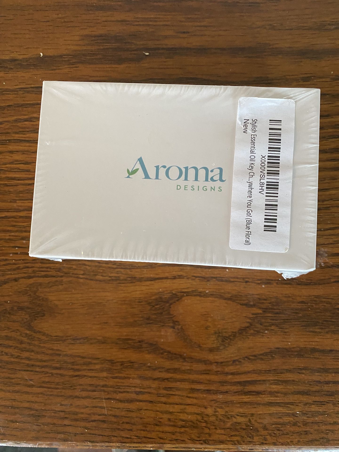 Aroma Designs Stylish Essential Oils Keychain (Blue Floral)