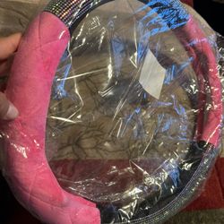 Pink Gem Steering Wheel Cover