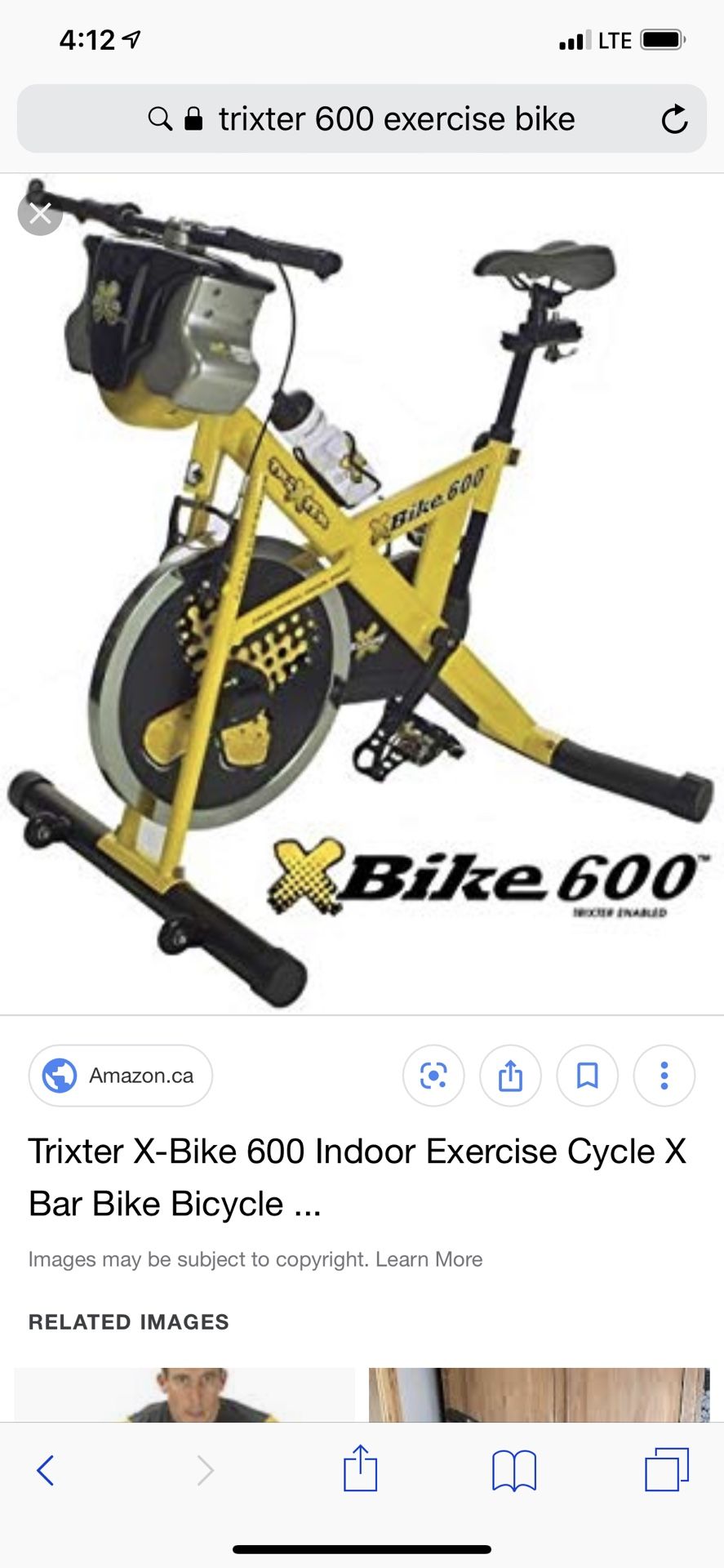 Trixter X Bike 600 Lance Armstrong full body workout stationary bike