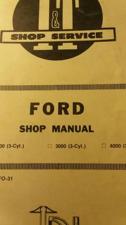 Ford tractor manual