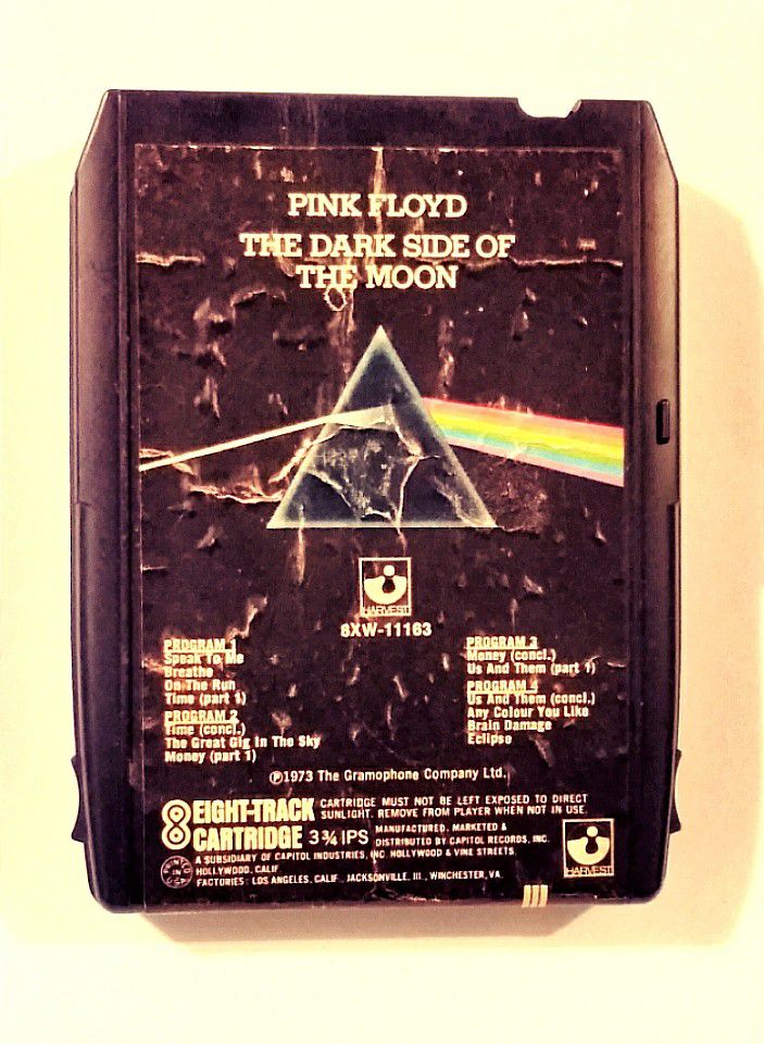 Pink Floyd "Darkside* 8track Cassette (Harvest Label 8XW11163)