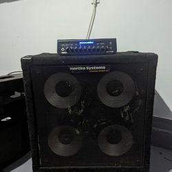 Acoustic Bass Amplifier With Hartke Cabinet