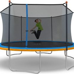 * sportpower Outdoor Trampoline with Safety Enclosure Net, 15FT