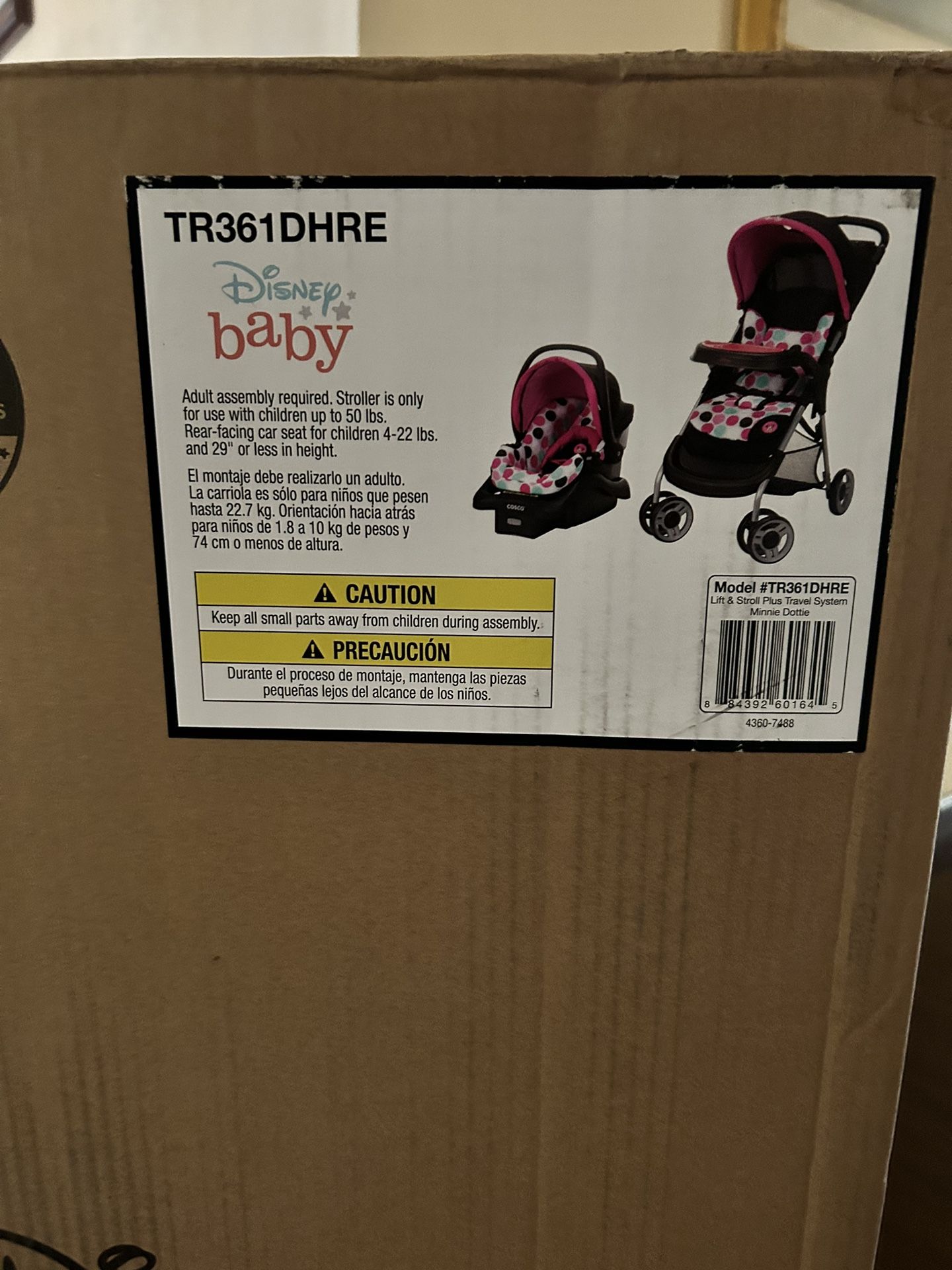 Brand New Disney Car Seat & Stroller Duo