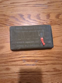 Rare WW2 Medic Supply Cover Protective Individual Kit