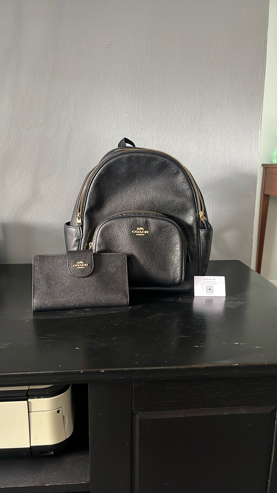 Coach Backpack With Matching wallet