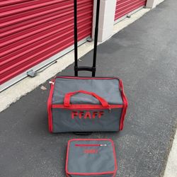 Pfaff trolley bag set With Pfaff Sewing Organizer, Zipper Closure