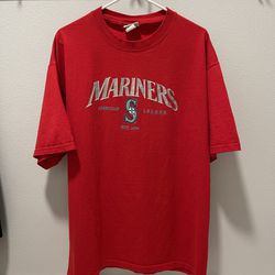 Vintage Seattle Mariners Red T-Shirt - XL