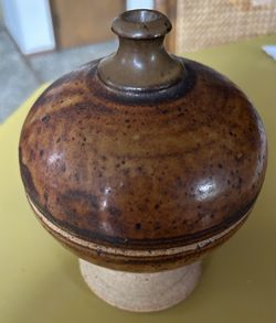 PNW Artist Joel Cottet Signed Container With Lid