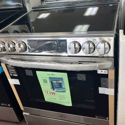 Stove Slide In With Air Fryer New Open Box Scratch And Dents 