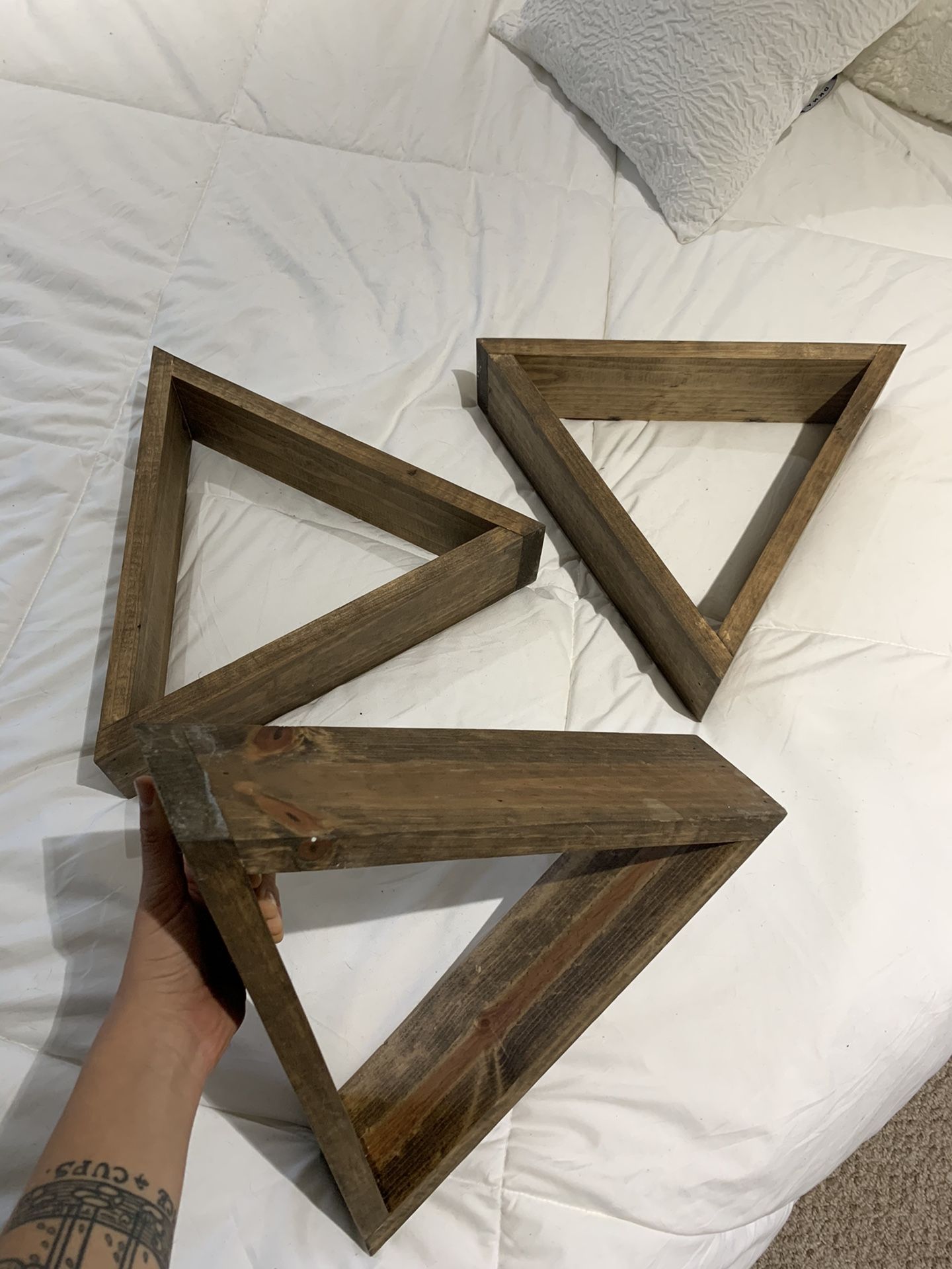 3 Triangle Wall Shelves/Decoration