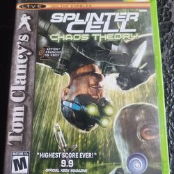 XBOX BACKWARDS COMPATIBLE SPLINTER CELL CHAOS THEORY GAME COMPLETE IN BOX $25 FINAL PRICE READ DESCRIPTION AND SEE ALL PICTURES