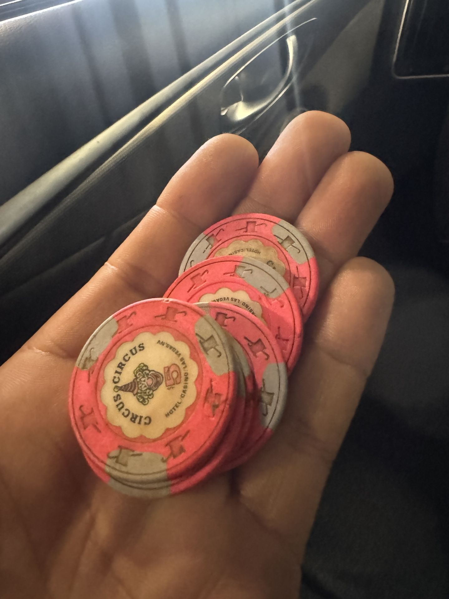 Circus Circus Old Playing Chips $5