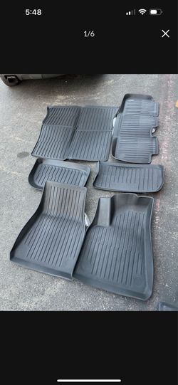 alfombrillas negras,para el Tesla Model Y.