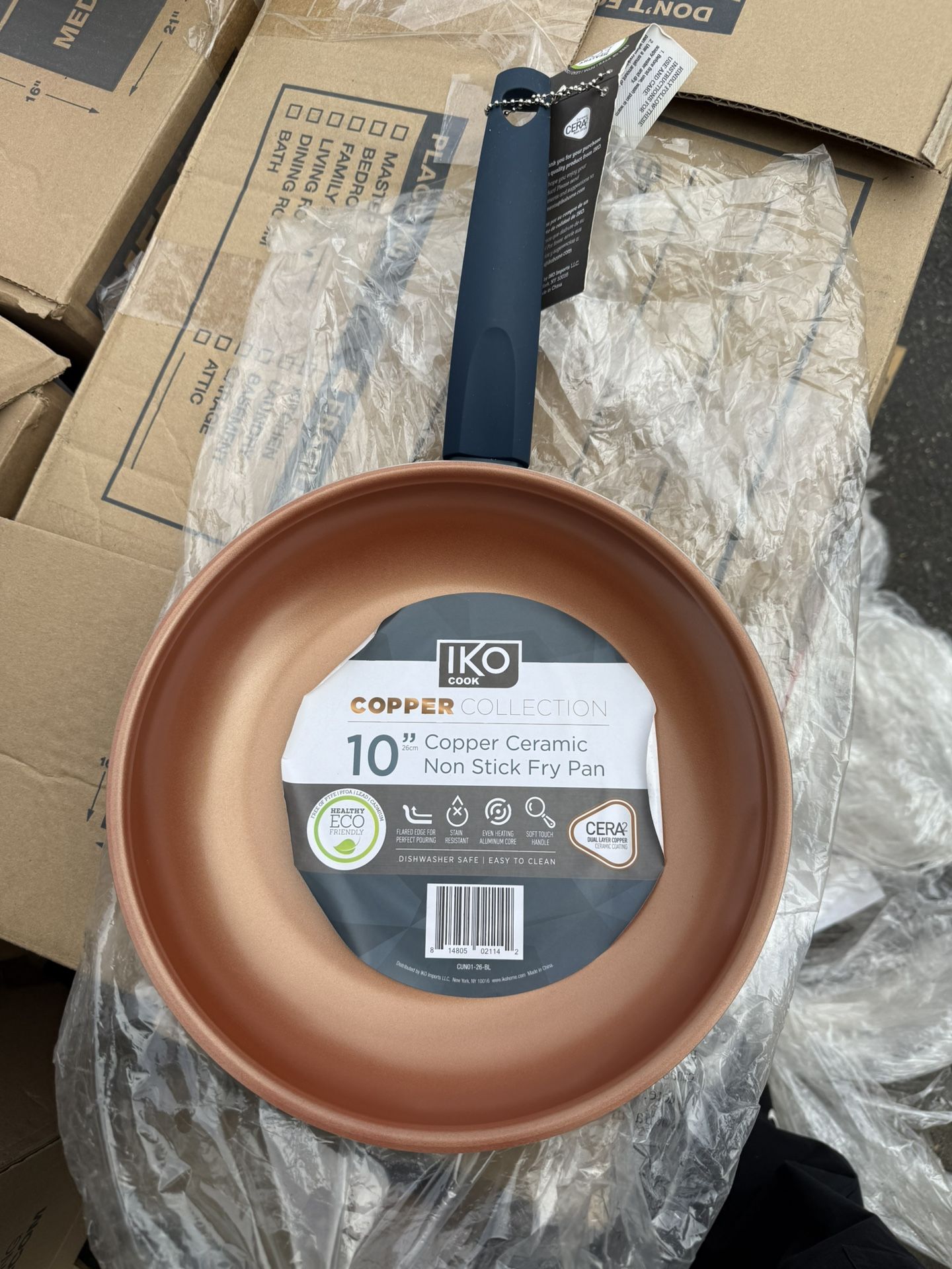 Iko 10" Copper Ceramic Fry Pan