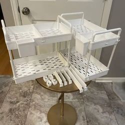 NEW Under Sink Storage Racks (2)