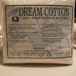 Quilters Cotton Batting (Double size )