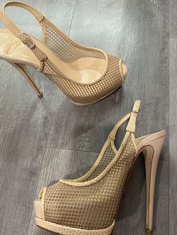 giuseppe zanotti Nude Heels Size 35