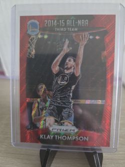 Warriors  Klay  Thompson  Parallel  Refractor  Card